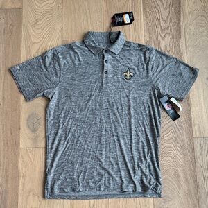 Gray Polo Shirt with Embroidered Logo